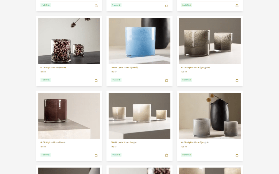 Nu har vi öppnat vår webshop